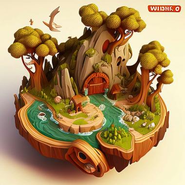 3D model Islands of Wakfu game (STL)